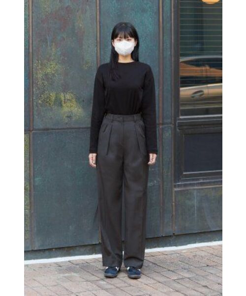 MUSINSA STANDARD WOMAN（ムシンサスタンダードウーマン）の「ウィメンズリラックスクルーネック長袖Tシャツ[ブラック]（Tシャツ/カットソー・レディース・その他・X-SMALL/SMALL/MEDIUM/LARGE/X-LARGE）」の11枚目の写真