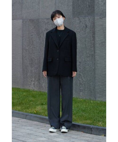 MUSINSA STANDARD WOMAN（ムシンサスタンダードウーマン）の「ウィメンズリラックスクルーネック長袖Tシャツ[ブラック]（Tシャツ/カットソー・レディース・その他・X-SMALL/SMALL/MEDIUM/LARGE/X-LARGE）」の12枚目の写真