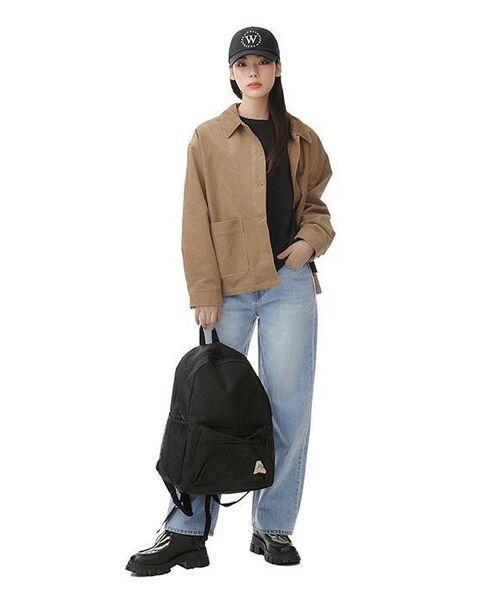 MUSINSA STANDARD WOMAN（ムシンサスタンダードウーマン）の「ウィメンズリラックスクルーネック長袖Tシャツ[ブラック]（Tシャツ/カットソー・レディース・その他・X-SMALL/SMALL/MEDIUM/LARGE/X-LARGE）」の14枚目の写真