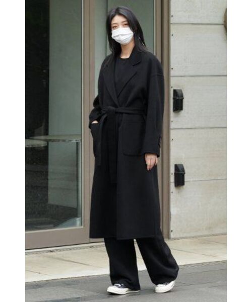 MUSINSA STANDARD WOMAN（ムシンサスタンダードウーマン）の「ウィメンズリラックスクルーネック長袖Tシャツ[ブラック]（Tシャツ/カットソー・レディース・その他・X-SMALL/SMALL/MEDIUM/LARGE/X-LARGE）」の16枚目の写真