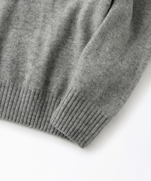 OUTSTANDING(アウトスタンディング)の「PURE WOOL WHOLEGARMENT KNIT_MELANGE GRAY(ニット/セーター・メンズ・その他・SMALL/MEDIUM/LARGE)」の4枚目の写真