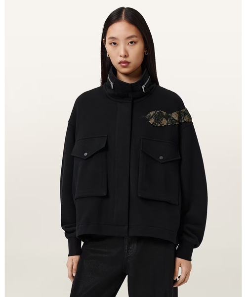 ALLSAINTS(オールセインツ)の「OUROS CLAIRE JACKET | OUROS CLARIE ジャケット(その他アウター・レディース・ブラック・XS/S/M)」の1枚目の写真