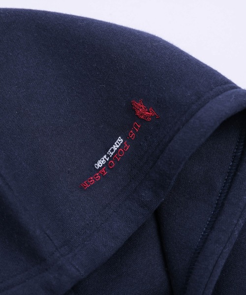 U.S. POLO ASSN.(ユーエスポロアッスン)の「U.S. POLO ASSN. ワンポイント刺繍ロゴ裏起毛フーディ(スウェット・レディース・ライトグレー/ブラック/ネイビー/チャコール・フリー)」の21枚目の写真