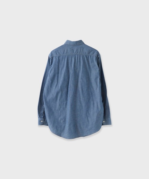 orSlow（オアスロウ）の「orSlow CHAMBRAY WORK SHIRT / 01-8064-84（シャツ/ブラウス・メンズ・ブルー・2/3）」の2枚目の写真