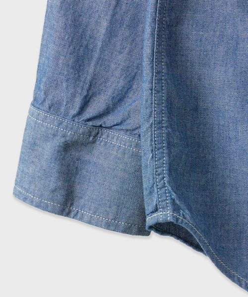 orSlow（オアスロウ）の「orSlow CHAMBRAY WORK SHIRT / 01-8064-84（シャツ/ブラウス・メンズ・ブルー・2/3）」の7枚目の写真