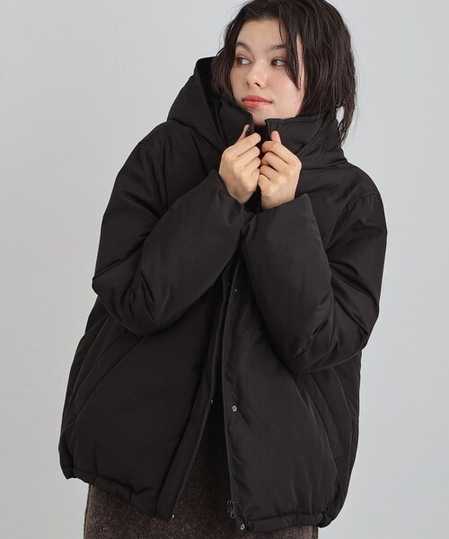 THE SHOP TK （ザ ショップ ティーケー ）の「【ぎゅっとされているような暖かさ】撥水中綿ブルゾン（その他アウター・レディース・アイボリー/ブラック/ブラウン系その他・12/13）」の2枚目の写真