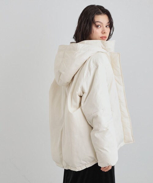 THE SHOP TK （ザ ショップ ティーケー ）の「【ぎゅっとされているような暖かさ】撥水中綿ブルゾン（その他アウター・レディース・アイボリー/ブラック/ブラウン系その他・12/13）」の5枚目の写真