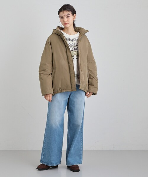 THE SHOP TK （ザ ショップ ティーケー ）の「【ぎゅっとされているような暖かさ】撥水中綿ブルゾン（その他アウター・レディース・アイボリー/ブラック/ブラウン系その他・12/13）」の14枚目の写真