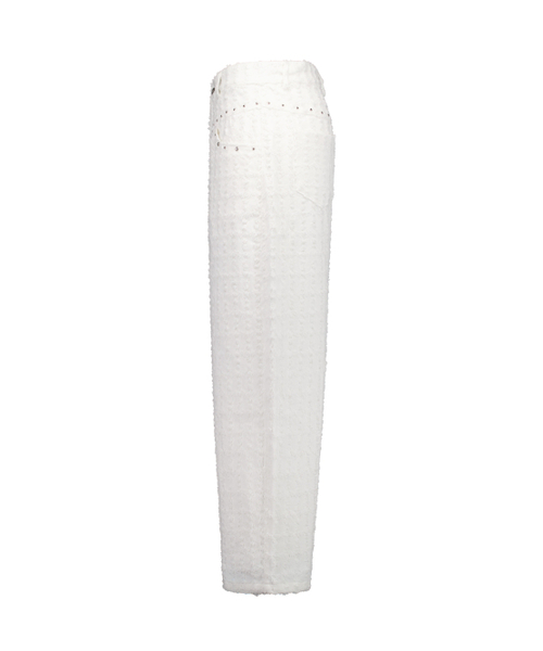SETUP-EXE（セットアップイーエックスイー）の「DESTROYED PANTS / OFF WHITE（その他パンツ・レディース・その他・SMALL/MEDIUM）」の3枚目の写真