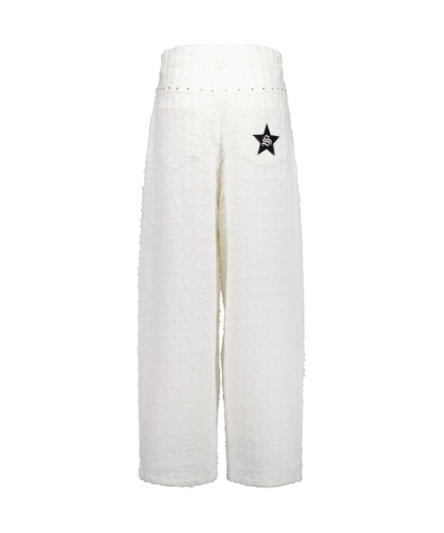 SETUP-EXE（セットアップイーエックスイー）の「DESTROYED PANTS / OFF WHITE（その他パンツ・レディース・その他・SMALL/MEDIUM）」の4枚目の写真