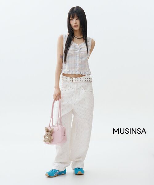 SETUP-EXE（セットアップイーエックスイー）の「DESTROYED PANTS / OFF WHITE（その他パンツ・レディース・その他・SMALL/MEDIUM）」の7枚目の写真
