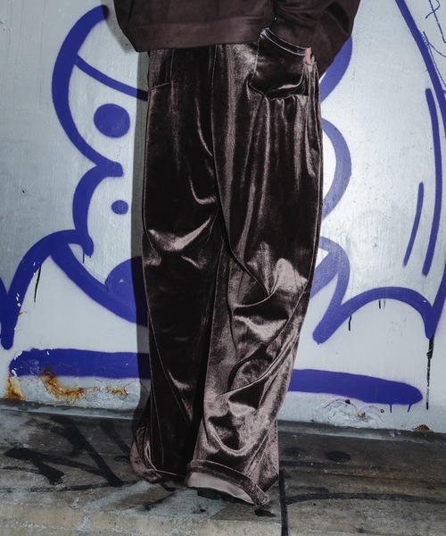 improves（インプローブス）の「ワイドシルエット リラックス ベロアパンツ（その他パンツ・メンズ・ダークブラウン/チャコール/ブラック・LARGE/MEDIUM）」の9枚目の写真