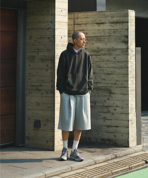 XERO（ゼロ）の「ディープワンタックスウェットショーツ [グレー]（その他パンツ・メンズ・その他・X-SMALL/SMALL/MEDIUM/LARGE/X-LARGE/FREE）」の3枚目の写真
