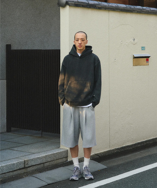 XERO（ゼロ）の「ディープワンタックスウェットショーツ [グレー]（その他パンツ・メンズ・その他・X-SMALL/SMALL/MEDIUM/LARGE/X-LARGE/FREE）」の4枚目の写真
