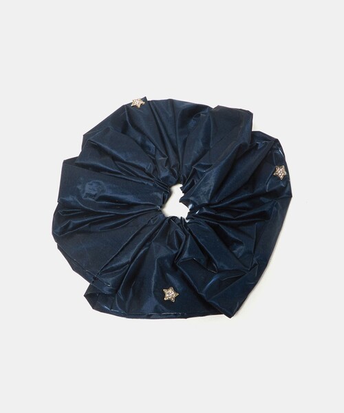 UNITED ARROWS（ユナイテッドアローズ）の「スタービジュー シャイニー シュシュ（シュシュ・レディース・ブラック/ネイビー・FREE）」の2枚目の写真