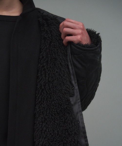onegravity(ワングラビティ)の「onegravity / ノーカラー キルティングブルゾン(ブルゾン・メンズ・ベージュ/ブラック・SMALL/MEDIUM/LARGE)」の4枚目の写真