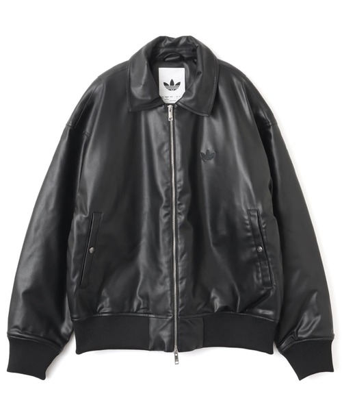 adidas PREMIUM ESSENTIALS PLEATHER BOMBER JACKET / アディダス