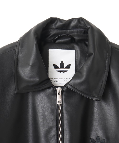 adidas PREMIUM ESSENTIALS PLEATHER BOMBER JACKET / アディダス