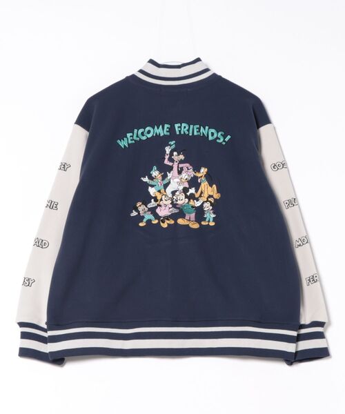 セール】【 Disney 】 フリースボンディング バーシティジャケット