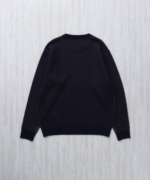 The Endless Summer(エンドレスサマー)の「【WEB / FLAG SHOP限定】TES JAPAN MADE TURN BUHI KNIT CN /クルーネックニット(ニット/セーター・メンズ・ブラック/グレー/ネイビー・LARGE/MEDIUM/X-LARGE/SMALL)」の7枚目の写真