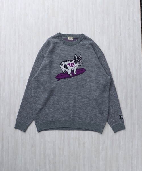 The Endless Summer(エンドレスサマー)の「【WEB / FLAG SHOP限定】TES JAPAN MADE TURN BUHI KNIT CN /クルーネックニット(ニット/セーター・メンズ・ブラック/グレー/ネイビー・LARGE/MEDIUM/X-LARGE/SMALL)」の8枚目の写真