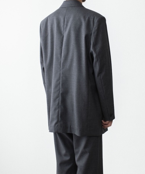 VEIN (ヴェイン)の「3/60 ハイツイスト ウールトロ オーバーJKT / 3/60 HIGH TWIST WOOL TRO OVER JKT(テーラードジャケット・メンズ・ブラック/グレー・2/1/4)」の7枚目の写真