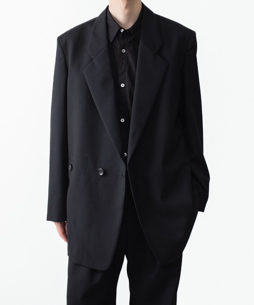 VEIN (ヴェイン)の「3/60 ハイツイスト ウールトロ オーバーJKT / 3/60 HIGH TWIST WOOL TRO OVER JKT(テーラードジャケット・メンズ・ブラック/グレー・2/1/4)」の19枚目の写真