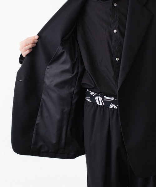 VEIN (ヴェイン)の「3/60 ハイツイスト ウールトロ オーバーJKT / 3/60 HIGH TWIST WOOL TRO OVER JKT(テーラードジャケット・メンズ・ブラック/グレー・2/1/4)」の17枚目の写真