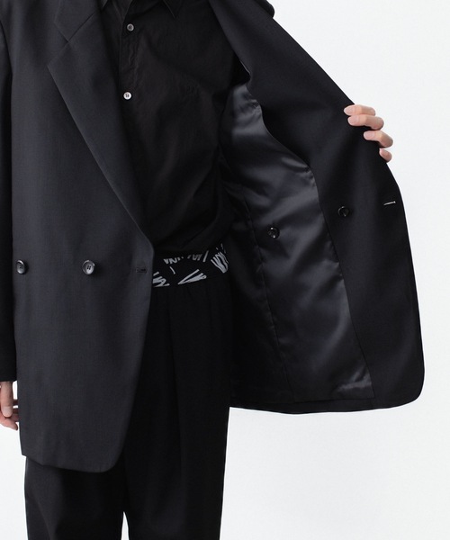VEIN (ヴェイン)の「3/60 ハイツイスト ウールトロ オーバーJKT / 3/60 HIGH TWIST WOOL TRO OVER JKT(テーラードジャケット・メンズ・ブラック/グレー・2/1/4)」の13枚目の写真
