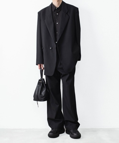 VEIN (ヴェイン)の「3/60 ハイツイスト ウールトロ オーバーJKT / 3/60 HIGH TWIST WOOL TRO OVER JKT(テーラードジャケット・メンズ・ブラック/グレー・2/1/4)」の14枚目の写真