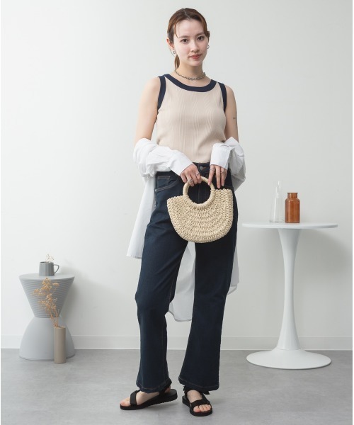 aity(アイティ)の「ランダムリブタンクトップ コットン100% 夏服(タンクトップ・レディース・ブラック/ホワイト/バーガンディー/ネイビー・M/L/LL)」の22枚目の写真