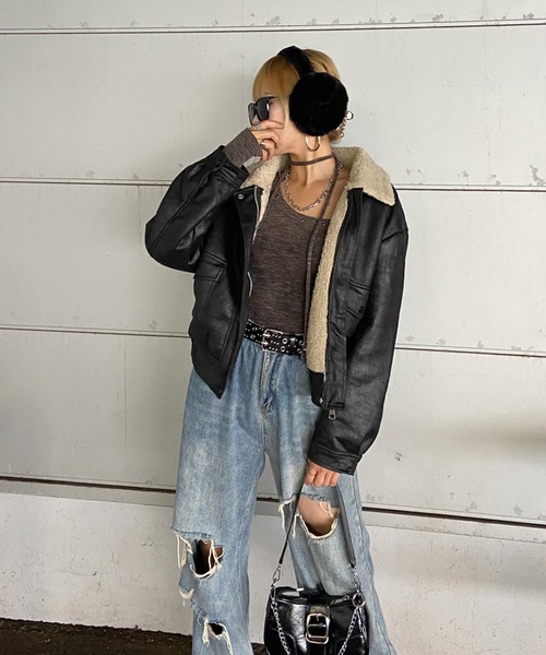 セール】ボアボンバージャケット（ミリタリージャケット）｜non-hedge