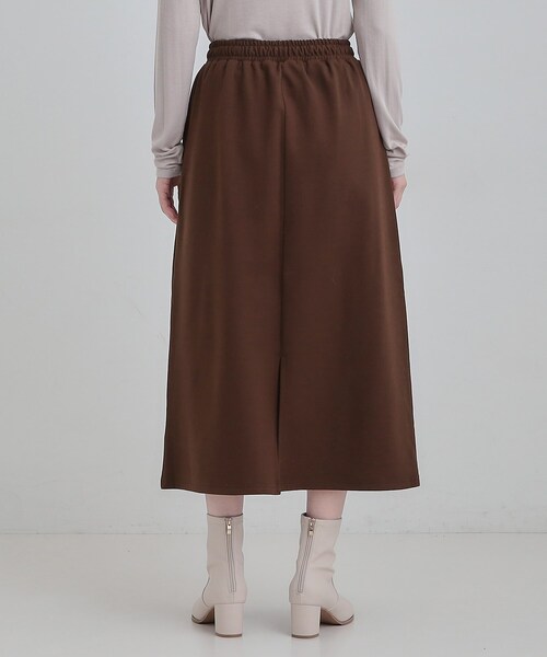 SHOO・LA・RUE（シューラルー）の「【あったか/S-LL】ベイカー風スカート（スカート・レディース・ブラック/オリーブ/ダークブラウン・01/02/03/04）」の18枚目の写真