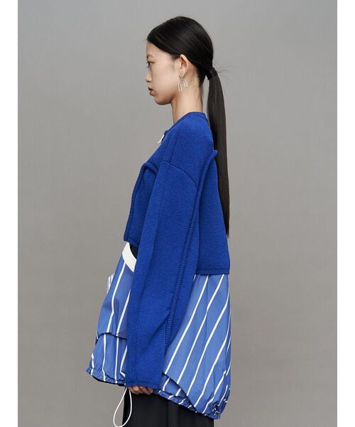 UN3D.(アンスリード)の「DECONSTRUCTION DOCKING SHIRT CAMISOLE / ディコンストラクションドッキングシャツキャミソール(シャツ/ブラウス・レディース・ホワイト/ネイビー/その他1/ブラック・36/38)」の14枚目の写真