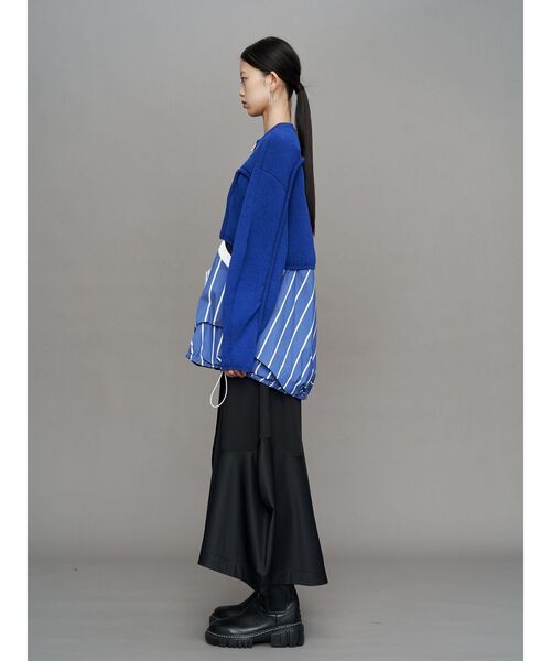 UN3D.(アンスリード)の「DECONSTRUCTION DOCKING SHIRT CAMISOLE / ディコンストラクションドッキングシャツキャミソール(シャツ/ブラウス・レディース・ホワイト/ネイビー/その他1/ブラック・36/38)」の19枚目の写真