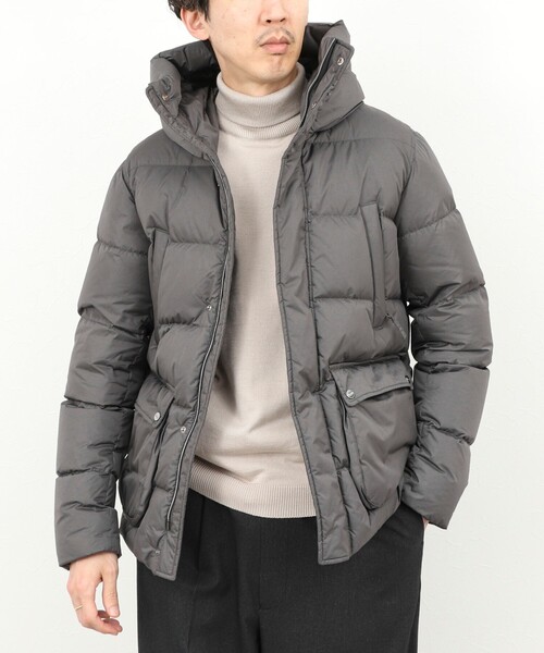 HERNO(ヘルノ)の「【HERNO/ヘルノ】HOOD DOWN JACKET フードダウンジャケット 25AW(ダウンジャケット/コート・メンズ・ブラック/チャコールグレー・46/48/50)」の2枚目の写真