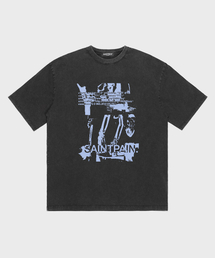 SPラジオグラフピグメント半袖Tシャツブラック