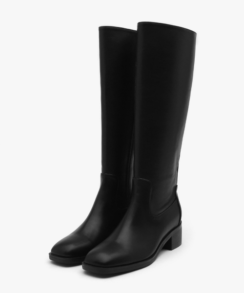 SAPPUN（サプン）の「Avery スクエア ロングブーツ (5cm)（ブーツ・レディース・ブラック/ブラウン・22.5cm/23cm/23.5cm/24cm/24.5cm/25cm/25.5cm）」の6枚目の写真