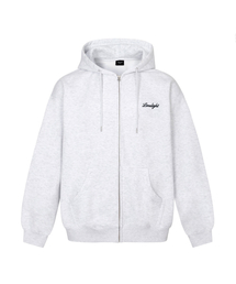 LIMELIGHT APPAREL（ライムライトアパレル）の「アパレルスクリプトロゴジップアップフードオーバーサイズ（アッシュグレー/ブラック）（パーカー）」