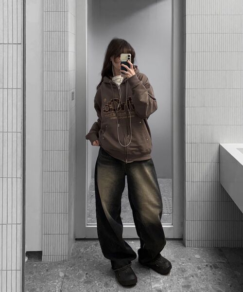 VENHIT（ベンヒット）の「MRTチェックアップリケフードジップアップ_ブラック（パーカー・レディース・ブラック・X-LARGE/MEDIUM/LARGE）」の16枚目の写真