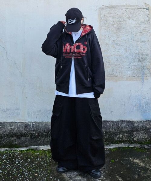 VENHIT（ベンヒット）の「MRTチェックアップリケフードジップアップ_ブラック（パーカー・レディース・ブラック・X-LARGE/MEDIUM/LARGE）」の10枚目の写真