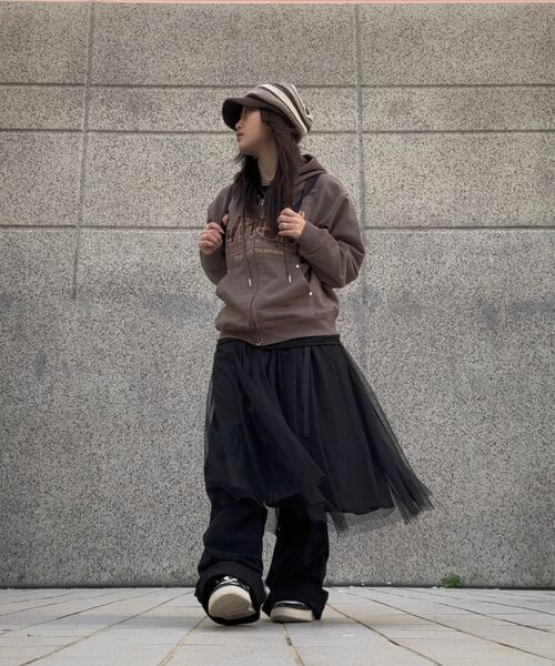 VENHIT（ベンヒット）の「MRTチェックアップリケフードジップアップ_ブラック（パーカー・レディース・ブラック・X-LARGE/MEDIUM/LARGE）」の11枚目の写真