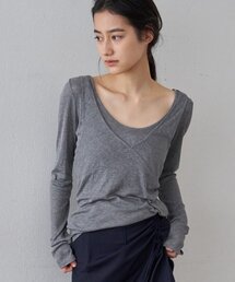 ビスチェレイヤードカットソー