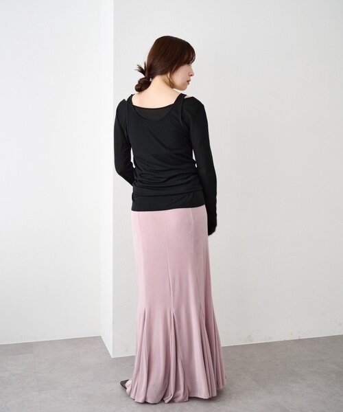 SHENERY（シーナリー）の「ビスチェレイヤードカットソー（Tシャツ/カットソー・レディース・オフホワイト/ブラック/グレー・FREE）」の16枚目の写真