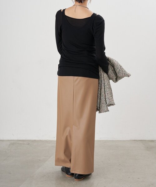 SHENERY（シーナリー）の「ビスチェレイヤードカットソー（Tシャツ/カットソー・レディース・オフホワイト/ブラック/グレー・FREE）」の22枚目の写真