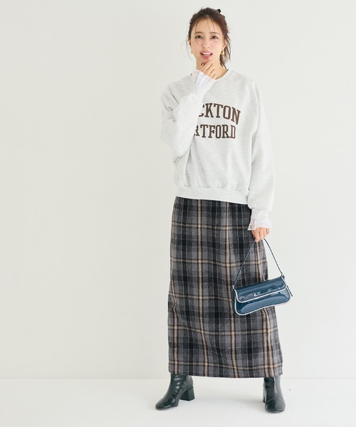 coca(coca)(コカ)の「バックファスナーアイラインスカート(スカート・レディース・ブラック/ネイビー・L/M/S)」の14枚目の写真