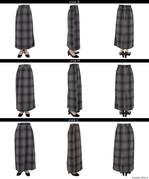 coca(coca)(コカ)の「バックファスナーアイラインスカート(スカート・レディース・ブラック/ネイビー・L/M/S)」の15枚目の写真