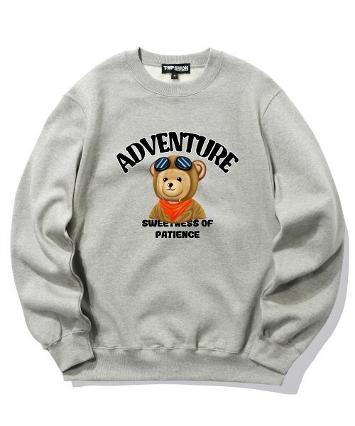 TRIPSHION(トリップション)の「パイロットベアグラフィック クルーネック - グレー(スウェット・メンズ・その他・LARGE/MEDIUM/X-LARGE)」の1枚目の写真
