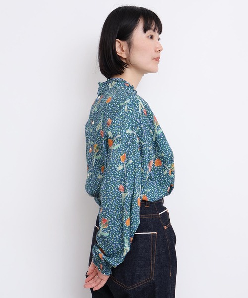 l'atelier du savon（アトリエドサボン）の「ちぎり絵のチューリッププリントブラウス（シャツ/ブラウス・レディース・レッド/グリーン・FREE）」の20枚目の写真