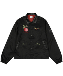 W) APPLE COACH JACKET BLACK